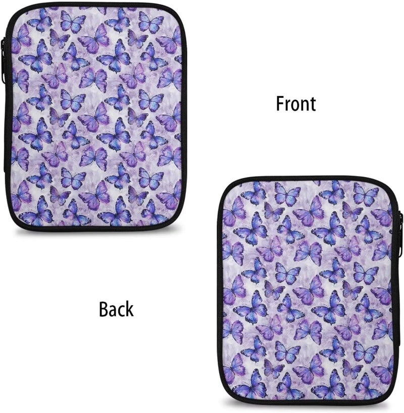 Vanideaoty Store Purple Butterfly Crochet Hook Case PortableKnitting Needle Organizer with Web Pockets Crochet Hook Organizer for Crochet Hooks, Knitting Needles,Knitting Crochet Supplies - Image 4